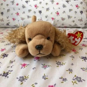 Spunky TY Beanie Babies Cocker Spaniel Dog NWT 🏷